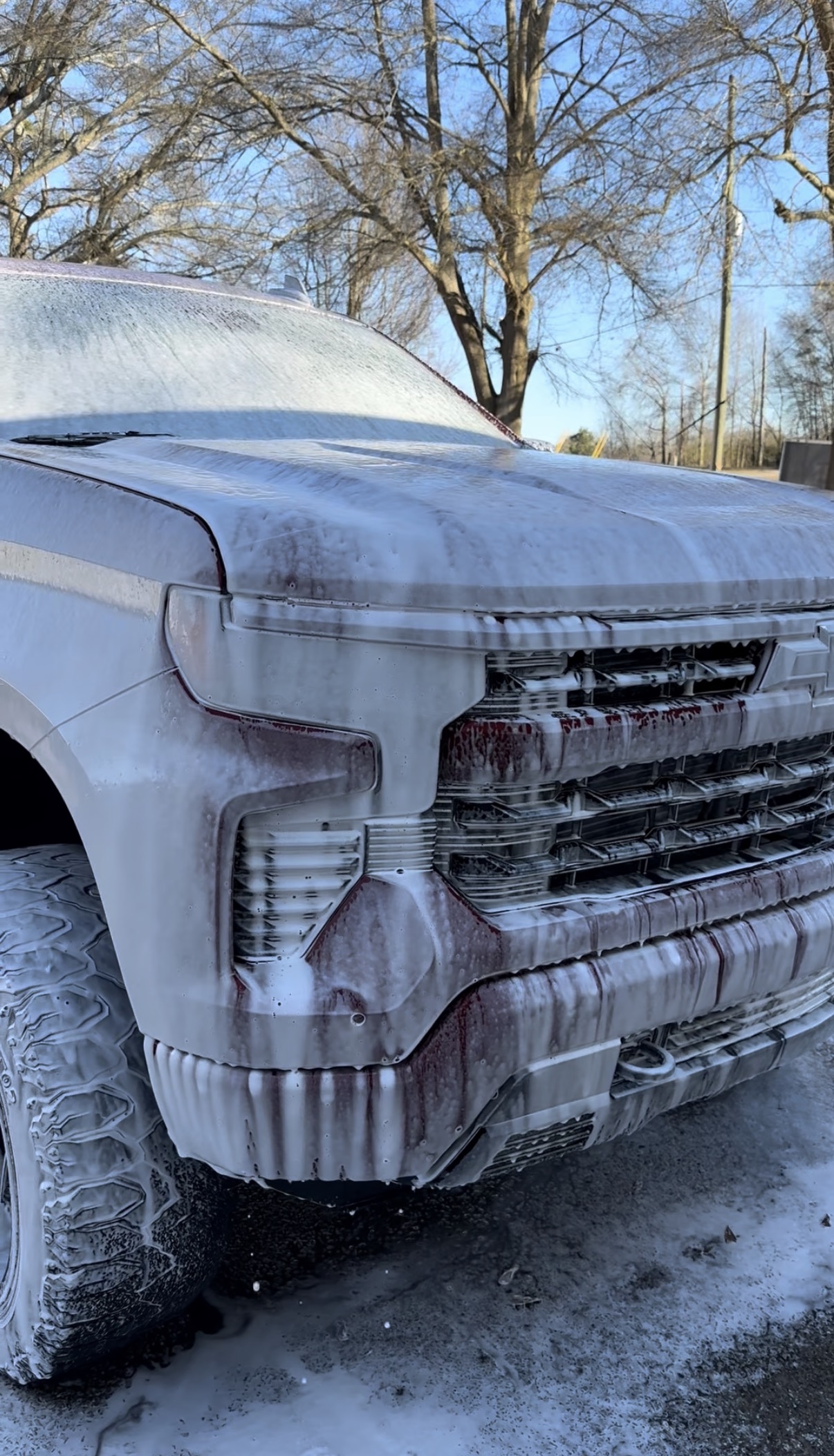 Ford truck foam wash